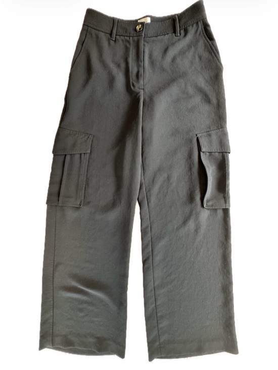 Aritzia Pants - Wilfred by Aritzia Wide Leg Cargo Utility Pants in Black size 8